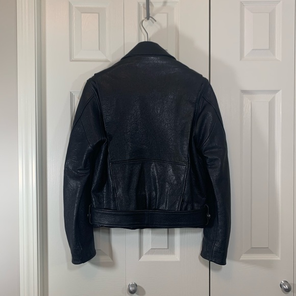 **NWT** Acne Studios Motorcycle Leather Jacket - Picture 3 of 5